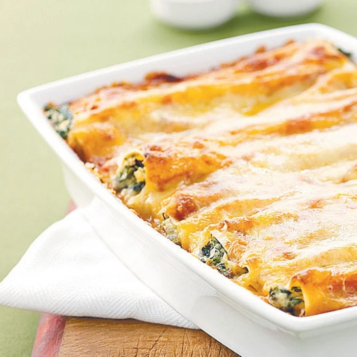 Cannelloni so špenátom a rikotou