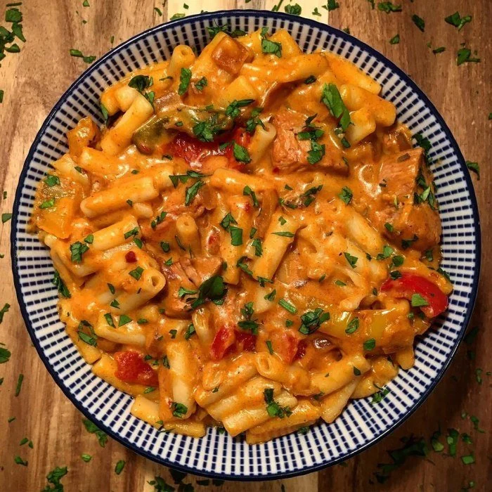 Fajita mac and cheese