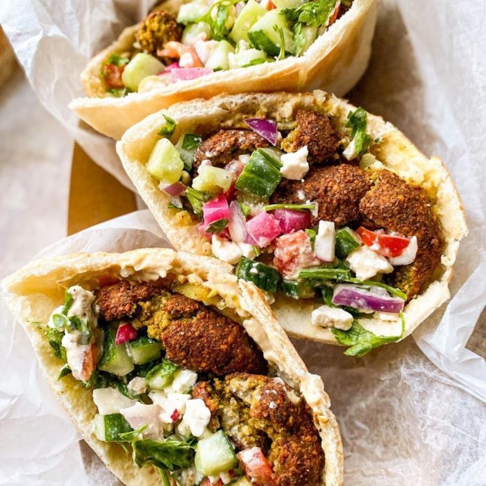 Falafel v pita chlebe