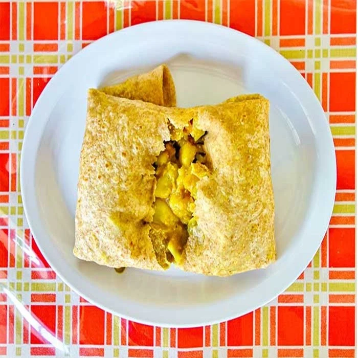 Karibské roti s kuracou plnkou