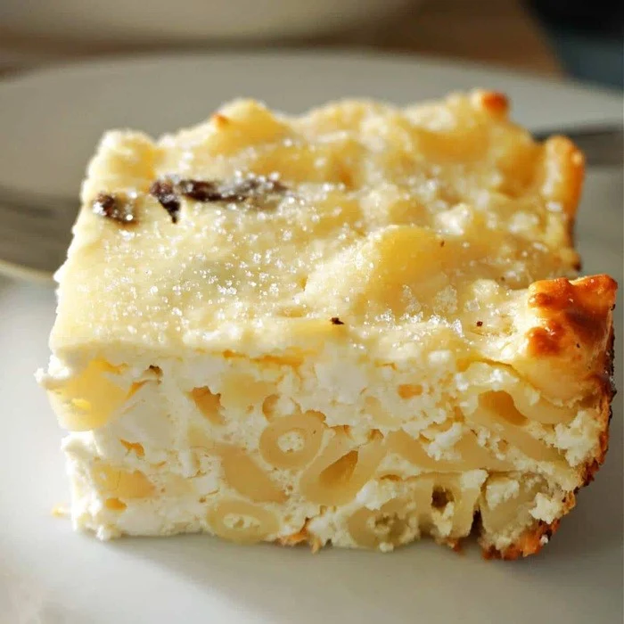Karibský makarónový puding