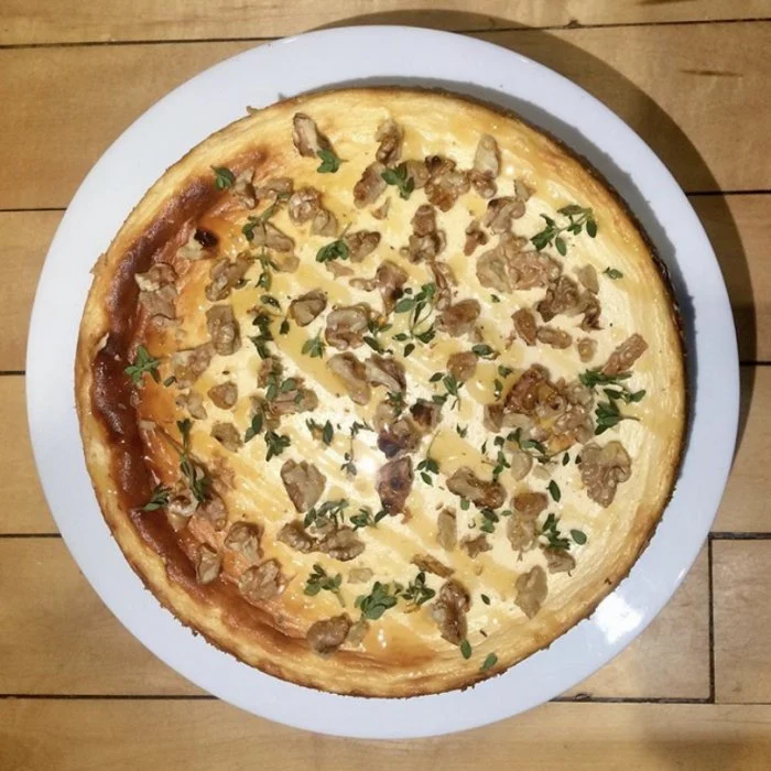 Medovo-jogurtový cheesecake