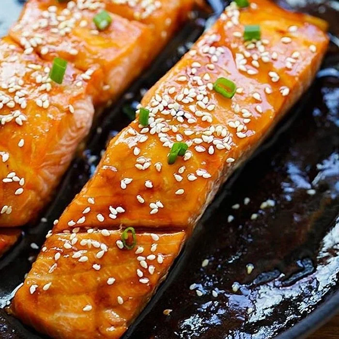 Medovo-teriyaki losos