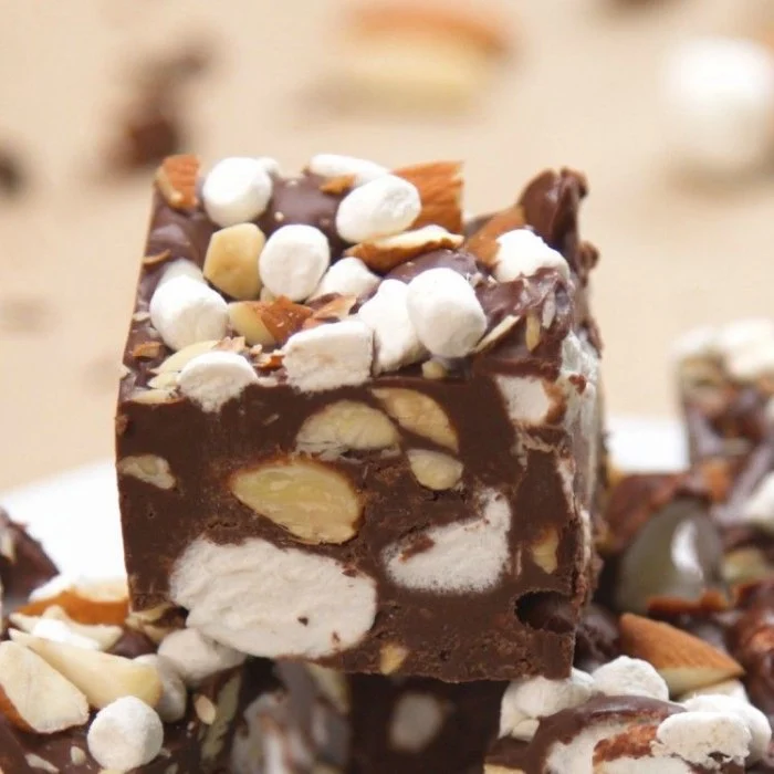 Rocky road fudge