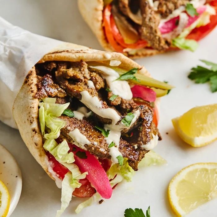 Shawarma wrap z hovädzej pliecky