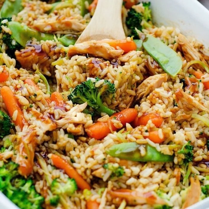 Teriyaki kurací zapekanec