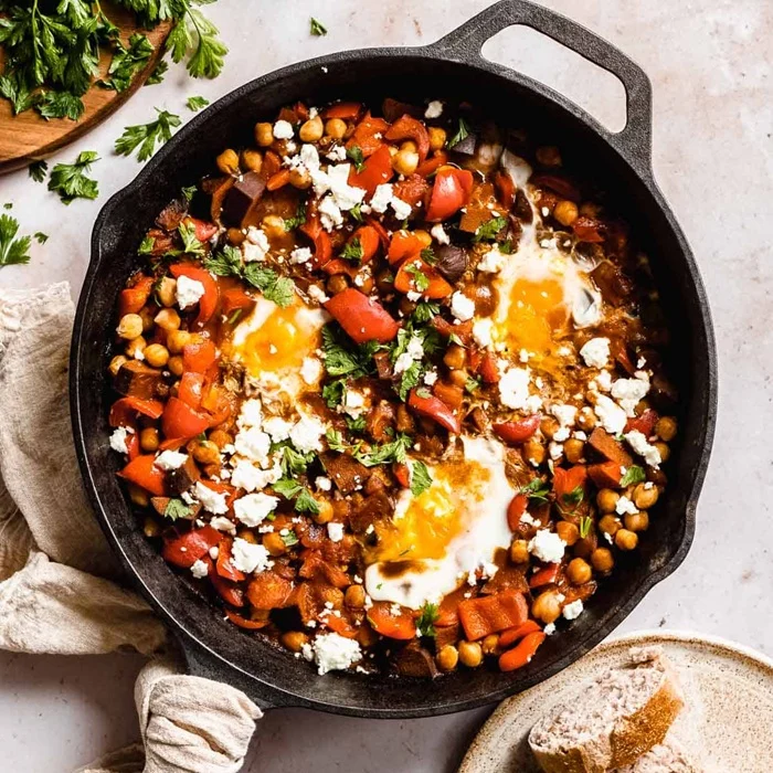 Saudskoarabská vegetariánska shakshuka
