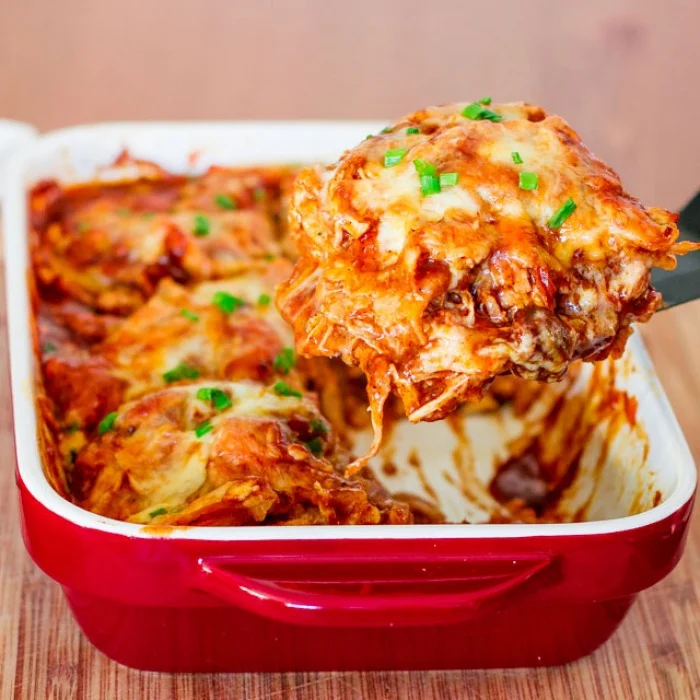 Zapekané kuracie enchilady